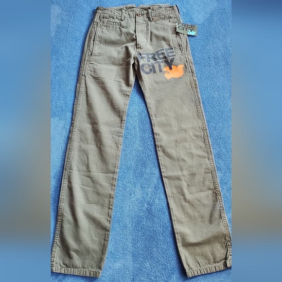 FreeCity Pants, Olive Green - Picture 1 of 7